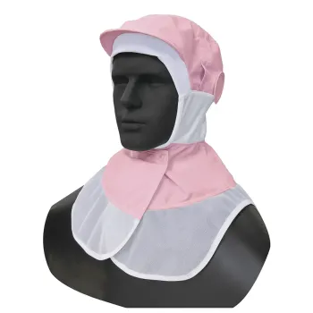 食品工場用 キャップ・帽子 シーズン DBP6712 吸汗速乾ケープ頭巾 ピンク 食品白衣jp