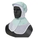 食品白衣jp 食品工場用 キャップ・帽子 シーズン DBP6713 吸汗速乾ケープ頭巾 グリーン