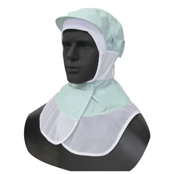 食品工場用 キャップ・帽子 シーズン DBP6713 吸汗速乾ケープ頭巾 グリーン 食品白衣jp