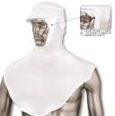 シーズン NP6915 男女兼用フルフードニット帽 ポリエステル100％のニット生地を使った頭巾で、伸縮ある生地と、マジックテープを使わないかぶりタイプで、顔周りがフィットします。フィット性の高い吸汗速乾ニットを使用し、また、メガネを使用しても顔まわりのフィット感を損なわない仕様です。