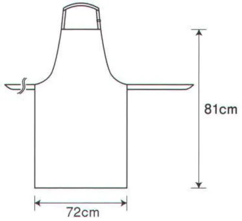 シーズン 7911 胸当て調理前掛けポケット無し ポケット無しタイプ。 「スタンダード」の美しさ、ムダの無さをお試し下さい。 ※画像は「7910」になります。 サイズ／スペック