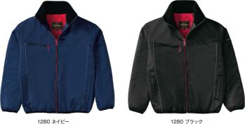 セキュリティウェア 防寒ジャケット（ブルゾン・ジャンパー） たちばな 1280 軽量防寒ブルゾン 作業服JP