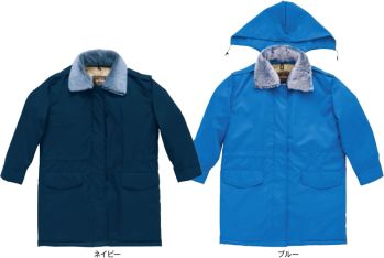 セキュリティウェア 防寒コート たちばな 5800-1 婦人警備服コート（フードイン） 作業服JP