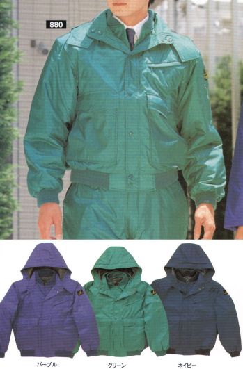 メンズワーキング 防寒ジャケット（ブルゾン・ジャンパー） たちばな 880 防寒ジャンパー（フード付） 作業服JP