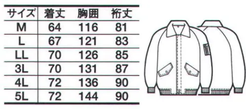 たちばな 7980 道路工事用ジャンパー（フードイン） 道路工事、建設に最適。安全＋第一。建設、道路工事、ダンプなどの出入口等は、常に危険と背中合わせ。そこで、安全に作業するため、超目立つオレンジ色のユニフォームを開発しました。鮮やかなオレンジ色は、非常に目立ち、安全対策の第一歩です。表地 制電。 サイズ／スペック