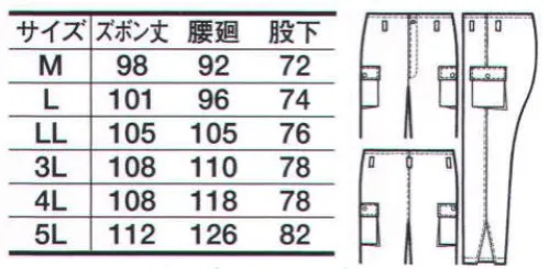 たちばな S3012 防寒ズボン 冬期の土木・建築・鉄工・溶接等の作業に最適のユニフォーム！！※在庫がなくなり次第、裏地変更される予定です。 サイズ／スペック