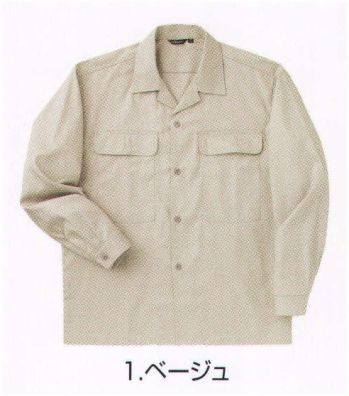 寅壱 1102-106 長袖オープンシャツ 汗に強く、肌触りもバツグン。根強い人気のロングセラー商品。