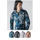 作業服JP メンズワーキング 長袖ポロシャツ 寅壱 5992-614 迷彩柄長袖ポロシャツ