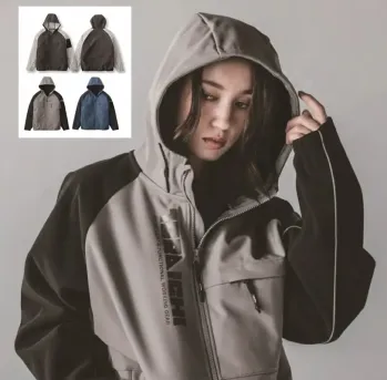 男女ペア トレーナー 寅壱 7941-652 ボンディングフルジップパーカー 作業服JP