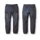 作業服JP 男女ペア カーゴパンツ（ベトナムパンツ） 寅壱 8992-235 デニムカーゴジョガーパンツ