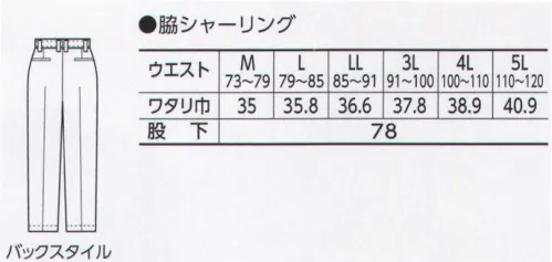 寅壱 1450-702 シャーリングスラックス 春夏の現場デビューは軽やかに、スタイリッシュに。静電気を寄せ付けず、ソフトバーバリーの手ざわりが身上。 静電気を防止、強さと優しさを融合した混紡素材。 ソフトバーバリーのグレードある表面感。※「7 グレー」、「14 濃コン」、「42 ブルー」は、販売を終了致しました。 サイズ／スペック