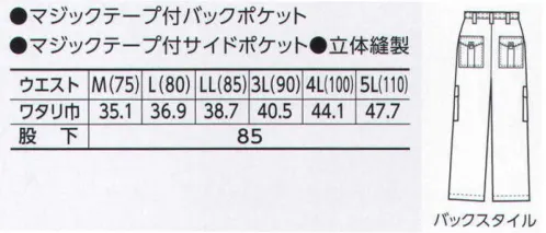 寅壱 7160-219 カーゴパンツ 昼夜織独自のモード感を味方にする。極上の表面感を存分に。トビと合わせるのも今風。高級感のある光沢だけでなく、着やすさも上級。リベット使いやフラップポケット、丈の長短も、旬な着こなしを増幅してくれるエッセンスになっています。イメージを変えずにさりげなく冒険できる多彩な組み合わせ。同柄・同色のパンツでさらにバランスの取れた正装の装い。 サイズ／スペック