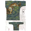 祭り用品jp 祭り半天・シャツ 鯉口シャツ 江戸一 EBA-KOI-2L 絵羽鯉口シャツ(女性)虎