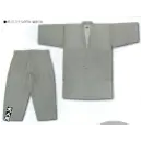 祭り用品jp 祭り半天・シャツ 甚平 江戸一 JINBEI-10 甚平（＃7000白絣）（大人） 十字絣