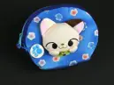 寺子屋 POUCH-3 ポーチ・かまってにゃんコ・ちりめん招きねこ・ベージュ ちりめん招き猫・かまってにゃんこのポーチです。