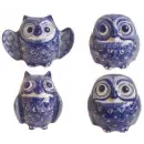 祭り用品jp 祭り小物 置物・飾り物 寺子屋 T762424 ミニ陶器フクロウ SS(48個入り)