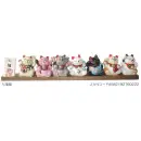 祭り用品jp 祭り小物 置物・飾り物 寺子屋 YK1-708 七福猫(24個入り)