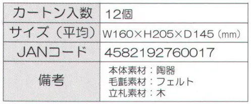 寺子屋 H113B 開運招福置物 陶器フクロウ(12個入り) フクロウは『不苦労』や『福朗』等と書き、商売繁盛の縁起物です。お庭・お部屋・玄関の置き飾りにオススメ！毛氈、立て札付き。※12個入りです。※この商品はご注文後のキャンセル、返品及び交換は出来ませんのでご注意下さい。※なお、この商品のお支払方法は、先振込（代金引換以外）にて承り、ご入金確認後の手配となります。 サイズ／スペック