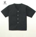 東宝白衣 7100-09 ダボシャツ半袖 黒 