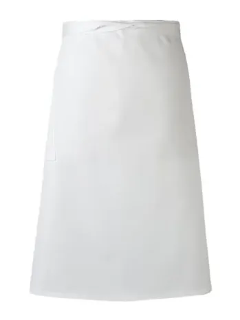 厨房・調理・売店用白衣 エプロン 傳馬屋 1048-10 腰下前掛（ホワイト） 食品白衣jp