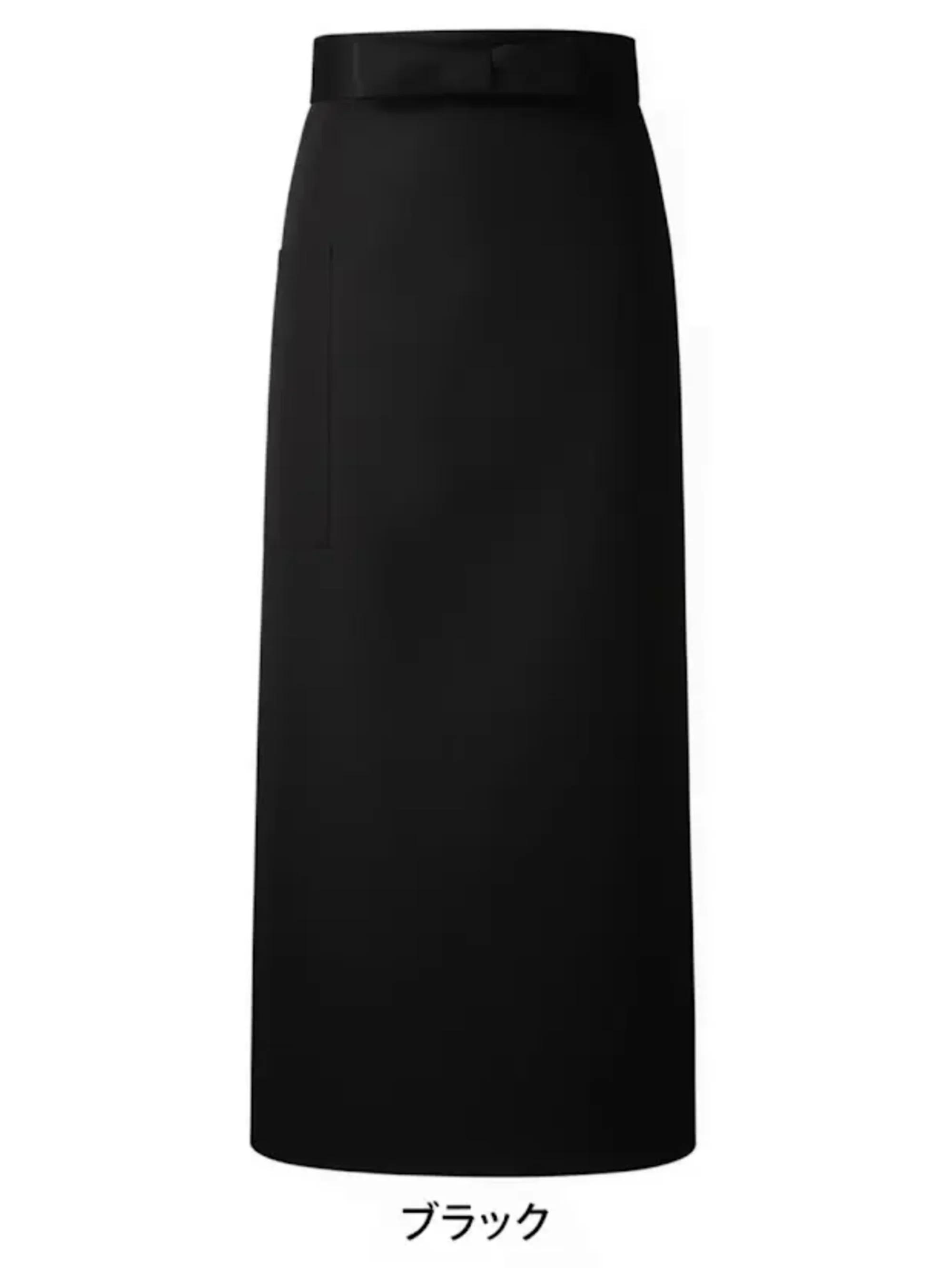 傳馬屋 1070-15 腰下ソムリエエプロン（ブラック）