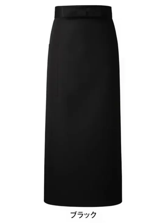 傳馬屋 1070-15 腰下ソムリエエプロン（ブラック）