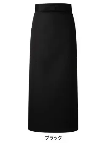 厨房・調理・売店用白衣 ソムリエエプロン 傳馬屋 1070-15 腰下ソムリエエプロン（ブラック） 食品白衣jp