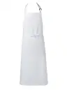 傳馬屋 2070-10 胸付ソムリエエプロン(ホワイト)