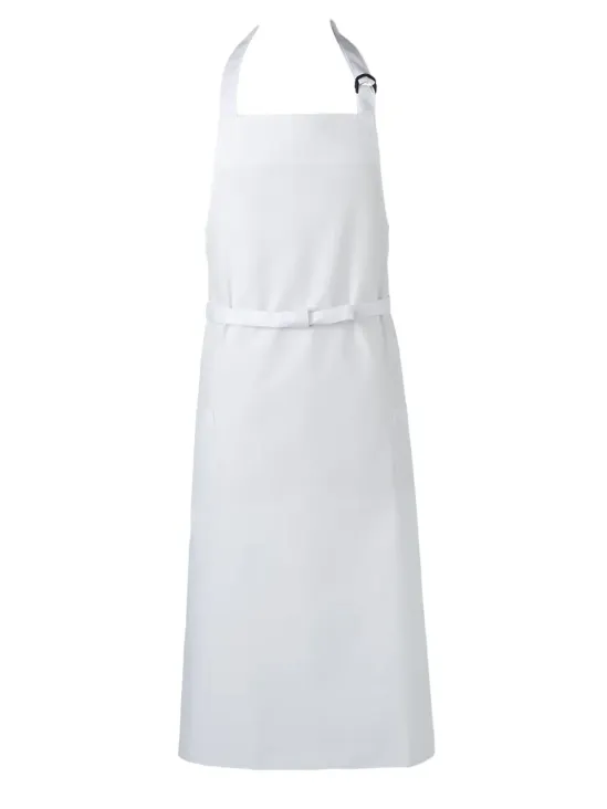 傳馬屋 2070-10 胸付ソムリエエプロン（ホワイト）