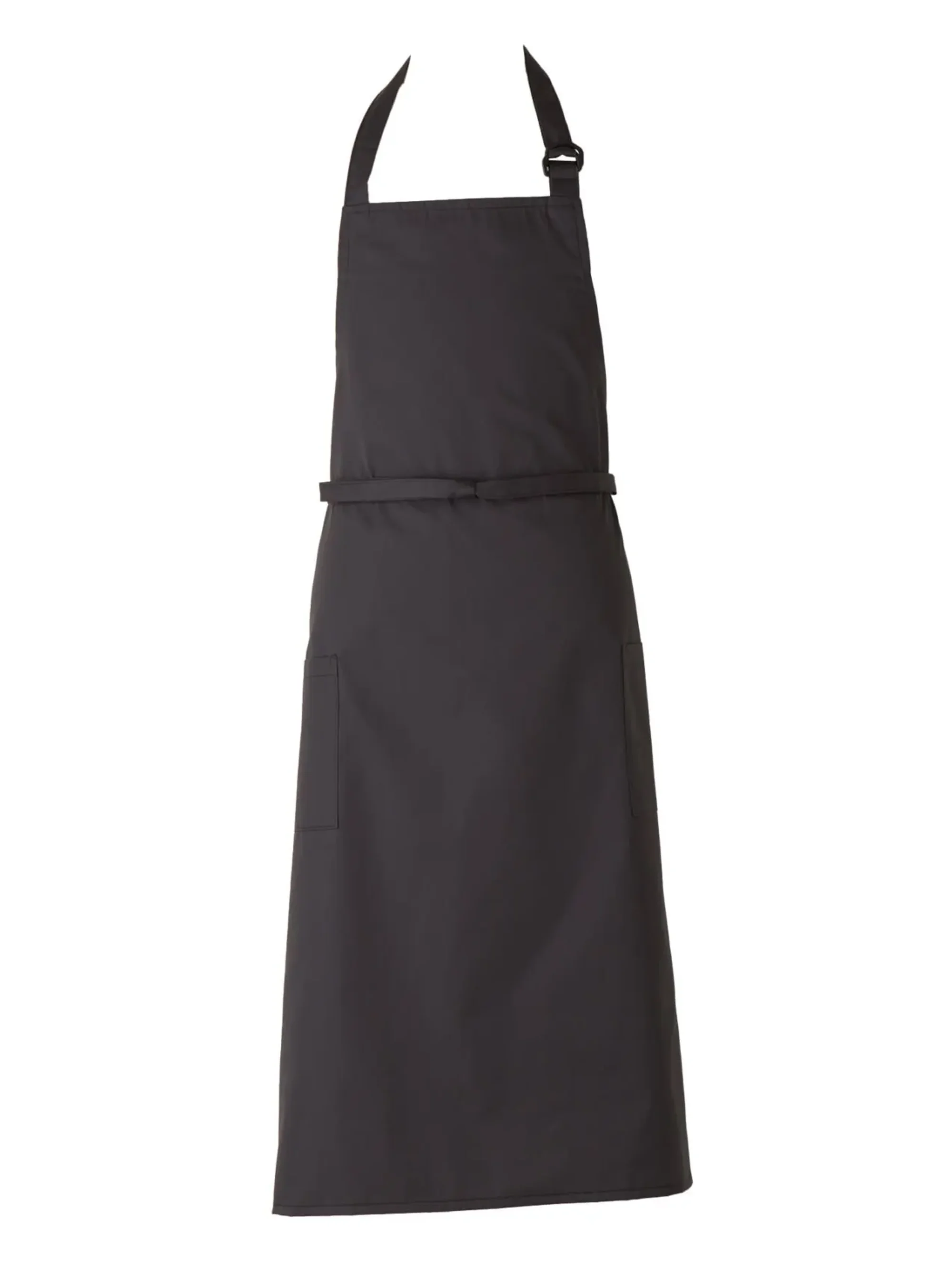 傳馬屋 2070-16 胸付ソムリエエプロン（ダークグレー）