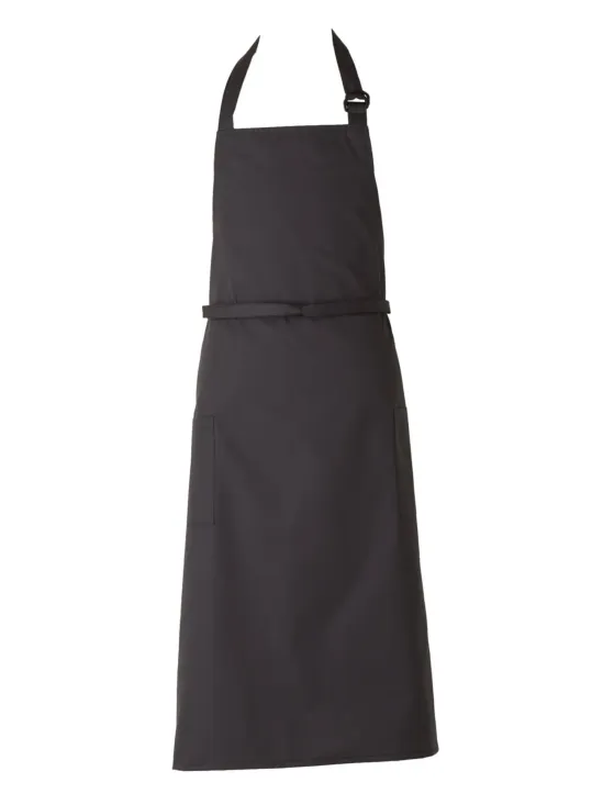 傳馬屋 2070-16 胸付ソムリエエプロン（ダークグレー）