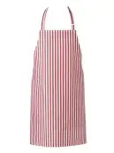 傳馬屋 2101 ストライプエプロン（レッド）
