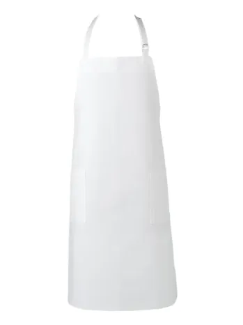 厨房・調理・売店用白衣 エプロン 傳馬屋 2420 ビブサロン（ホワイト） 食品白衣jp