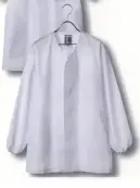 傳馬屋 3210 男子衿なし調理服 長袖