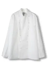 傳馬屋 3810 シェフジャケット（オフホワイト）