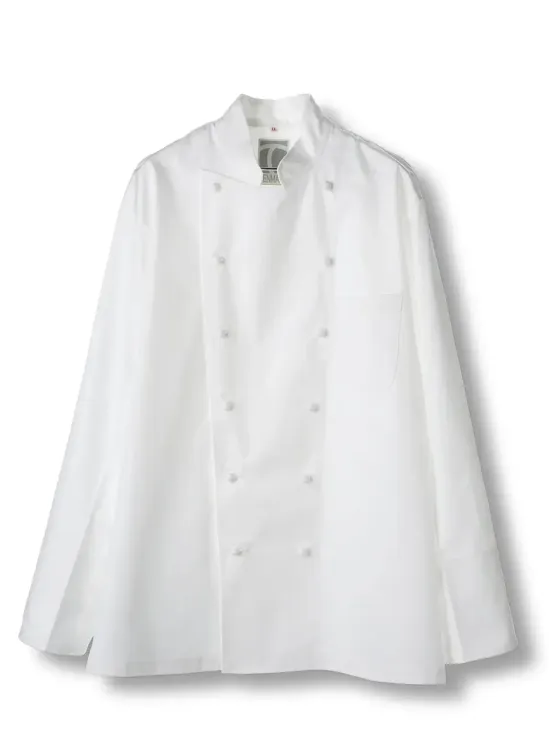 傳馬屋 3810 シェフジャケット（オフホワイト）