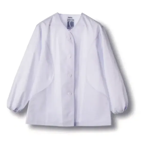 傳馬屋 4210 女子衿なし調理服 長袖