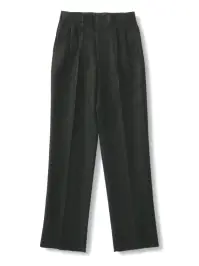 傳馬屋 9200 ツータックパンツ（ブラック）