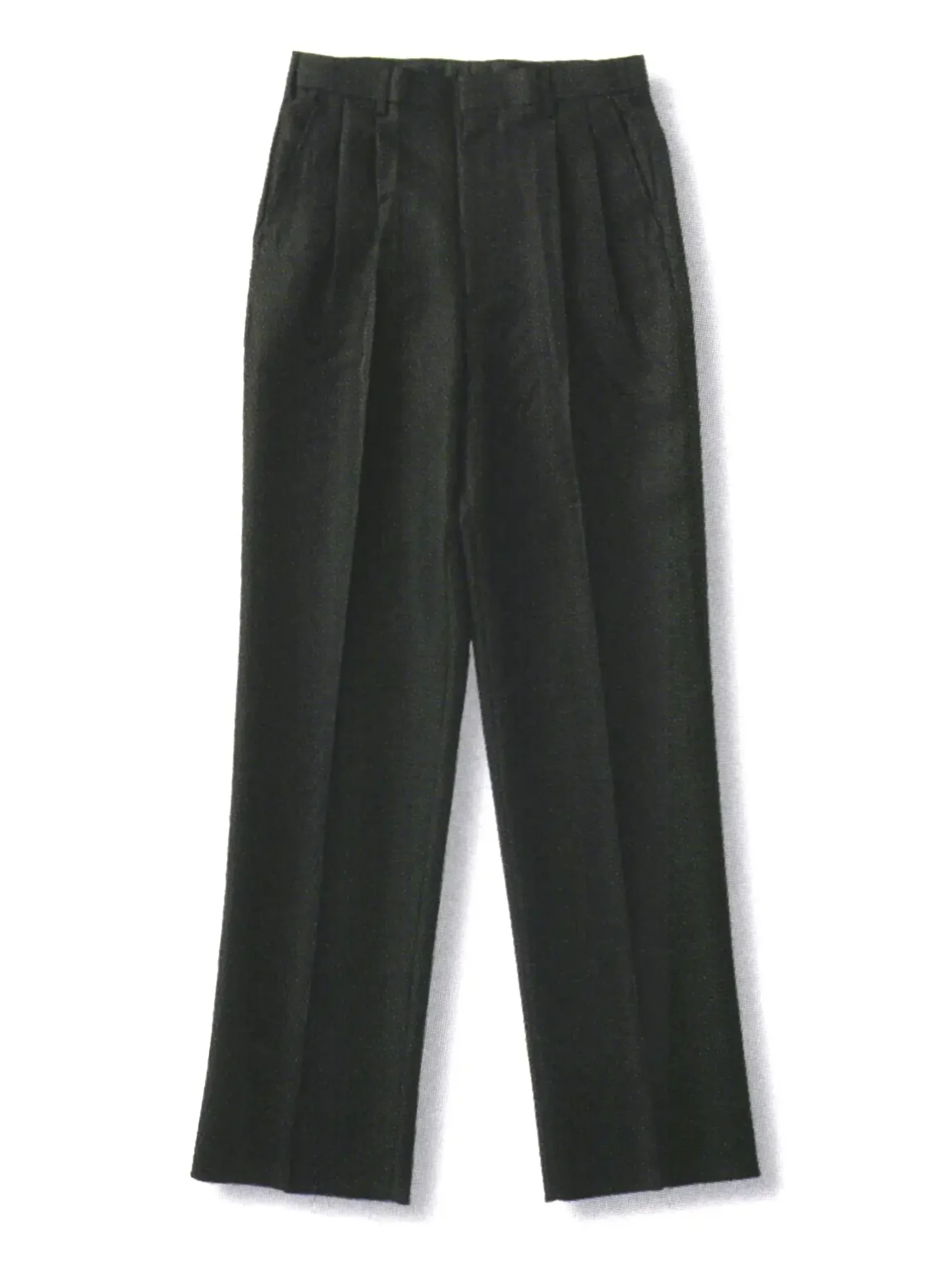 傳馬屋 9200 ツータックパンツ（ブラック）