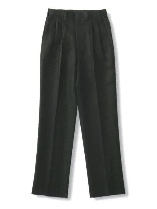 傳馬屋 9200 ツータックパンツ（ブラック）