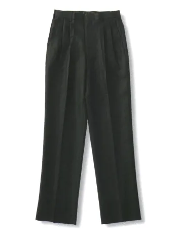 厨房・調理・売店用白衣 パンツ（米式パンツ）スラックス 傳馬屋 9200 ツータックパンツ（ブラック） 食品白衣jp