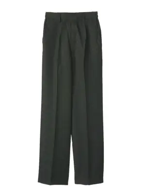 男女ツータック黒パンツ（脇ゴム入）