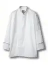 傳馬屋 C100-10-GP コックコート 長袖(グレーパイピング)
