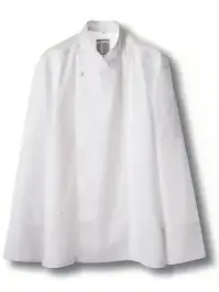 傳馬屋 C100-10-KB コックコート 長袖（クルミボタン）