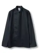 傳馬屋 C100-15 コックコート 長袖（ブラック）