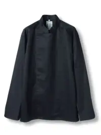 傳馬屋 C100-15 コックコート 長袖（ブラック）