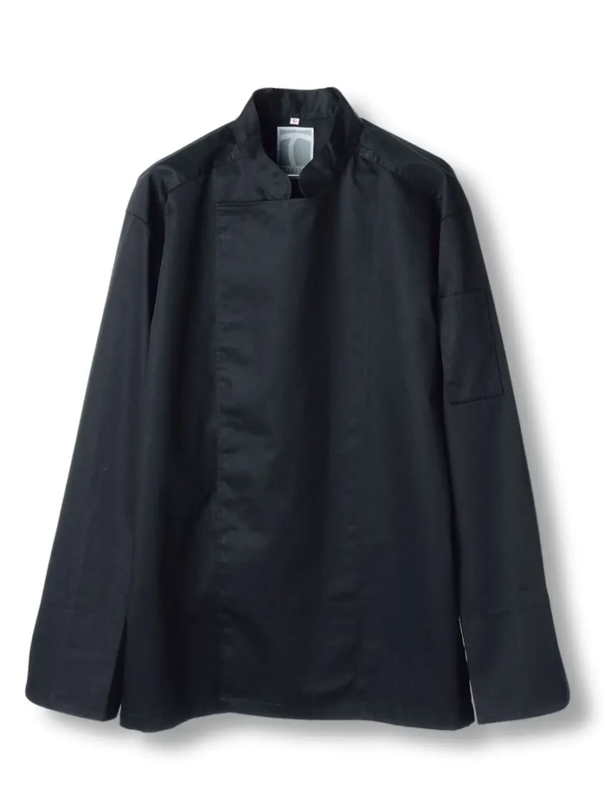 傳馬屋 C100-15 コックコート 長袖（ブラック）