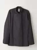 傳馬屋 C100-16 コックコート 長袖（ダークグレー）