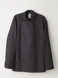 傳馬屋 C100-16 コックコート 長袖（ダークグレー）