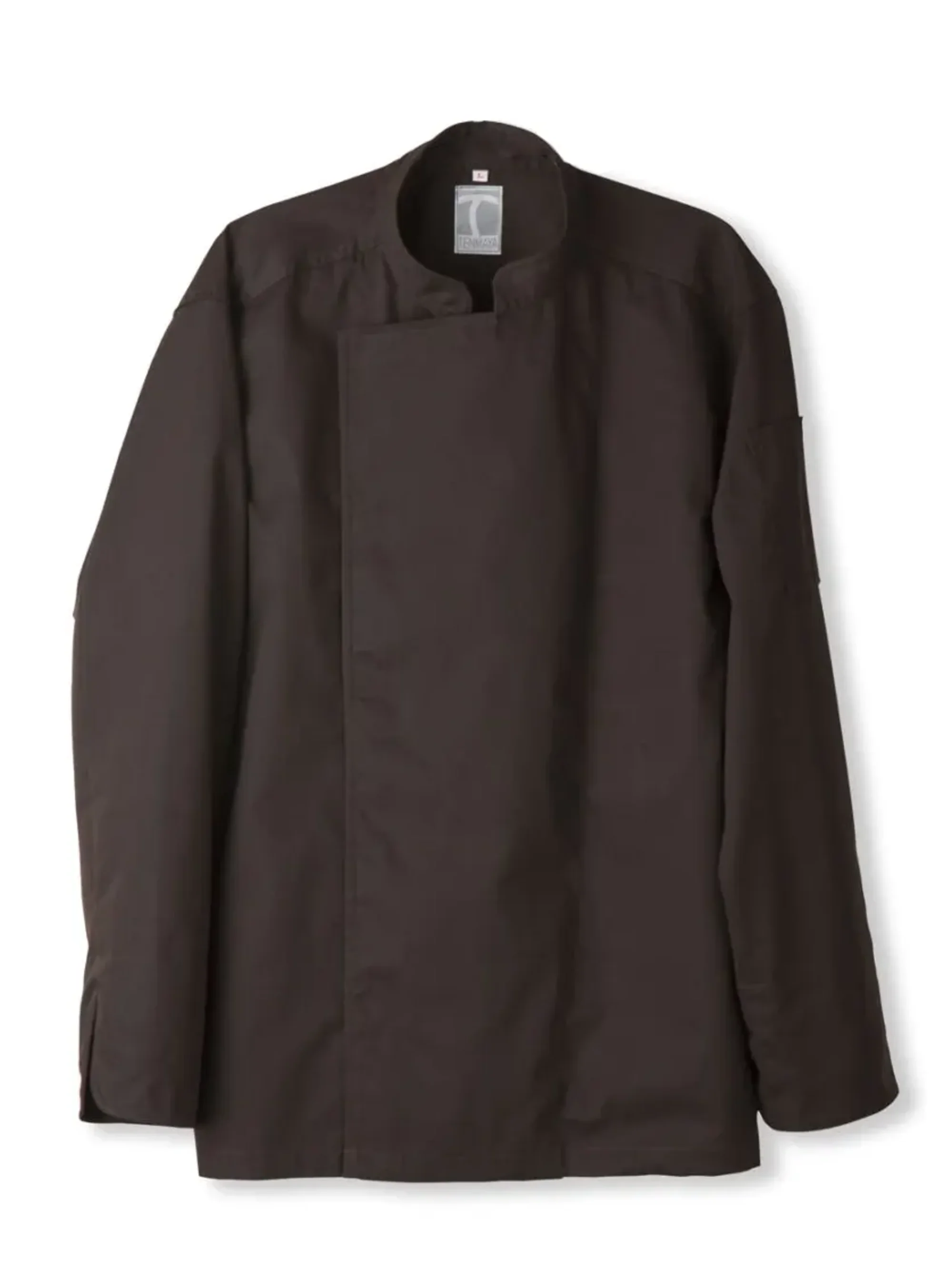 傳馬屋 C100-18 コックコート 長袖（モカ）